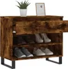 vidaXL Schuhregal Räuchereiche 70x36x60 cm Holzwerkstoff Produktbild-Vorschau 4