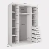 Masseno Schiebetürenschrank PINA 150/205/58 cm Produktbild-Vorschau 4