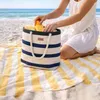 Trizand 27597 Bolsa de playa de 18 l, azul y blanca Vista previa de la imagen del producto 13