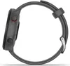 Side view of a gray smartwatch with a dark gray band. Náhľad obrázku produktu