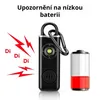 2x Osobní Alarm 130 dB s LED Světlem – Dobíjecí USB-C – Náhled obrázku produktu 9
