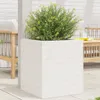 vidaXL Pflanzkübel Weiß 40x40x46 cm Massivholz Kiefer Produktbild-Vorschau 2