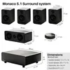 Zimilo 5.1 Wireless Heimkinosystem, Soundbar mit Dolby Produktbild-Vorschau 8