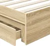 Aufbewahrungsbett Sonoma-Eiche 90 x 200 cm Holzwerkstoff Produktbild-Vorschau 11