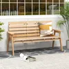 Panca da giardino con tavolo COSTWAY, panca in legno per Anteprima dell’immagine prodotto 2