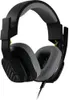 A black gaming headset with gray earcups and yellow accents, shown from a diagonal angle against a white background. Produktbild-Vorschau