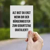 Geburtstagskarte BÜRGERMEISTER lustige Postkarte Produktbild-Vorschau 4