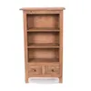 BÜCHERSCHRANK "LIBROS" | Mahagoni Holz, 102 cm | Holzregal Produktbild-Vorschau 2