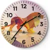 Wanduhr - Rund - Glasuhr - Löwe Illustration modern - Produktbild-Vorschau 1