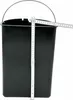 A black bucket with a metal handle, with a folding ruler placed vertically against it to show its height. Produktbild-Vorschau
