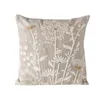 Coussin décoratif BLOMSTER, motif floral, 100% lin Voir les images du produit 1
