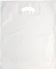 Griffloch-Tragetaschen, HDPE 44 cm x 36 cm x 9 cm weiss Produktbild-Vorschau 1