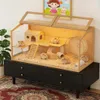 WISFOR Hamsterkäfig mit LED Leuchte, Kleintierhaus aus Produktbild-Vorschau 5