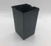 A dark gray plastic trash can insert is shown against a white background. Produktbild-Vorschau