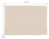 Sluneční plachta Relaxdays, 2 x 4 m, polyester, voděodolná, Náhled obrázku produktu 4
