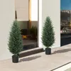 HOMCOM Künstliche Zypressen 2er-Set groß 90 cm UV-beständig Produktbild-Vorschau 8