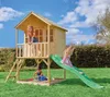 TP Toys Holz Stelzenhaus Wald Spielhaus mit Rutsche Natur Produktbild-Vorschau 3