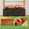 GOPLUS Hochbeet mit Rankgitter, Blumenkasten mit hängendem Produktbild-Vorschau 4