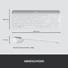 Logitech Slim Wireless Combo MK470 Set Grauweiß Produktbild-Vorschau 3