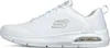 A white Skechers Dyna-Air-Pelland sneaker is shown from the side against a white background. Produktbild-Vorschau