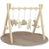 LuMali Baby Gym z 5 zabawkami i matą, składana łukowa Podgląd zdjęcia produktu 1