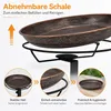 Vogeltränke Metall für Balkon & Geländer, 12", abnehmbar, Produktbild-Vorschau 2