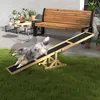 PawHut Honden wip, agility-element, houten wip voor puppy's Productafbeelding-voorbeeld 2