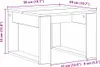 vidaXL Konferenčný stolík čierny dubový vzhľad 50 x 50 x 35 Náhľad obrázku produktu 7