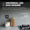 Ledvion LED Doppeldimmer Schalter 100W 240V schwarz Produktbild-Vorschau 3