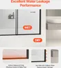 A shower door for a bathtub, demonstrating its water leakage performance and anti-collision features. Anteprima dell’immagine prodotto