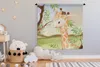 MuchoWow® Wandteppich Wandbehang Dschungel - Giraffe - Produktbild-Vorschau 3