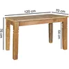 Esszimmertisch Rustica 120 x 70 x 76 cm Mango Massiv-Holz | Produktbild-Vorschau 1