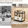 Badezimmer-Organizer mit 2 Ebenen, Aufbewahrungsregal, Produktbild-Vorschau 4