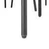 A close-up view of the bottom of a dark gray metal table leg with an adjustable foot. Anteprima dell’immagine prodotto