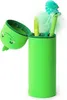 2-in-1 Federmäppchen aus Silikon Kawaii Dino grün Produktbild-Vorschau 4