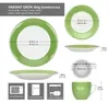 30ks Variant zelený porcelánový jídelní servis 6 osob šálky Náhled obrázku produktu 6