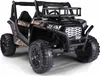 A black and camouflage UTV for children, shown from a front-side angle against a white background. Náhled obrázku produktu