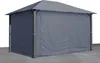 4 Seitenteile für Pavillon Paris 3x4m Seitenwand Platingrau Produktbild-Vorschau 2