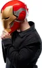 A person wearing an Iron Man helmet. Podgląd zdjęcia produktu