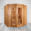 Finnische Sauna Alaska II aus Hemmlockholz 175x200x200 cm Produktbild-Vorschau 3