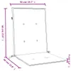 Niedriglehner-Auflagen 6 Stk. Melange Creme 100x50x4 cm Produktbild-Vorschau 11