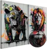 murando - Ensemble d'images artistiques Panthère et lion Voir les images du produit 5