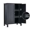 VASAGLE Badschrank doppeltürig 80 x 60 x 30 cm aus MDF mit Produktbild-Vorschau 4