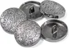 5 Metallknöpfe Ösenknopf rund Größen Farbwahl - für z.B. Uniform Jacke Mantel silber Produktbild-Vorschau