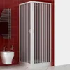 Box doccia angolare Luna 75x75 cm in PVC a soffietto — Anteprima dell’immagine prodotto 1