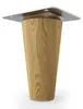 4x sossai Holzfüße rund - gerade Ausführung 8cm Eiche Produktbild-Vorschau 2