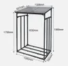qteck S Metall Kaminholzregal Anthrazit  130x70x175 cm Produktbild-Vorschau 1