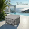 tectake® Rattan Sitzhocker Bitonto widerstandsfähig 53 x 53 Produktbild-Vorschau 8