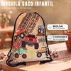 HECKBO Bolsa deportiva infantil con diseño Monster Truck | Vista previa de la imagen del producto 2