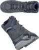 Two views of a pair of blue and gray hiking boots against a white background. Produktbild-Vorschau